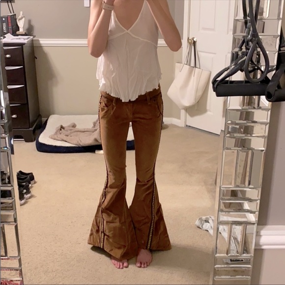 OneTeaspoon Marines Low Rise Brown Flare Corduroys - Picture 1 of 6